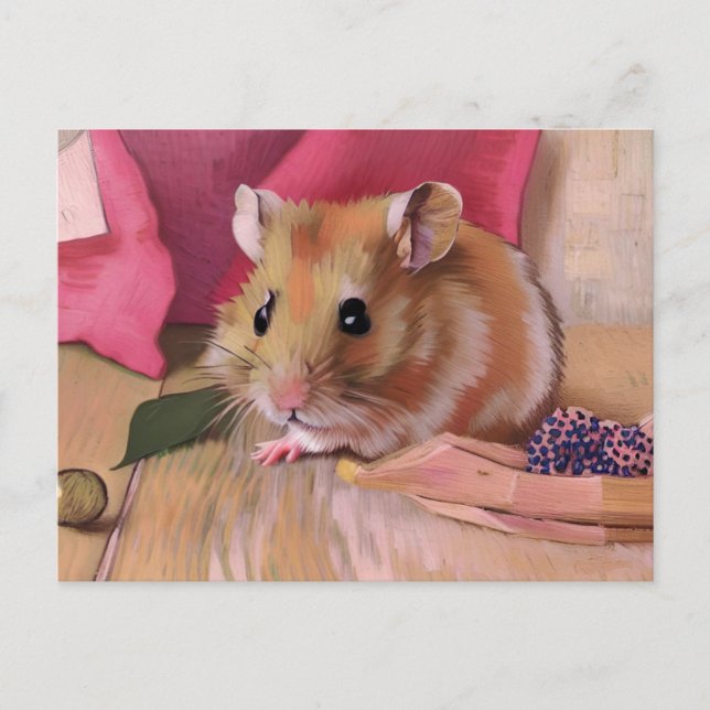 Postal Cute Hamster (Anverso)