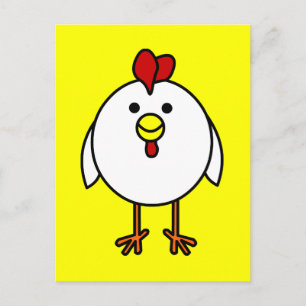 Postal Cute Happy Chicken