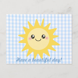 Postal Cute Happy Sun