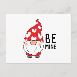 Postal Cute Hearts Gnome Valentine