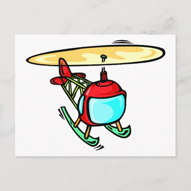 Postal Cute Helicopter (Anverso)