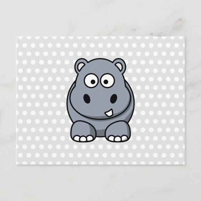 Postal Cute Hippo (Anverso)