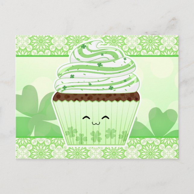 Postal Cute kawaii St Patricks (Anverso)