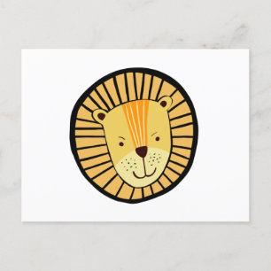 Postal Cute Kids Jungle Lion