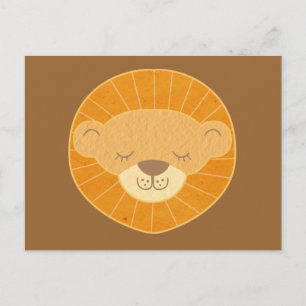 Postal Cute Kids Lion Head