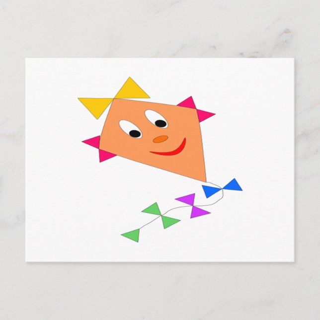 Postal Cute Kite (Anverso)
