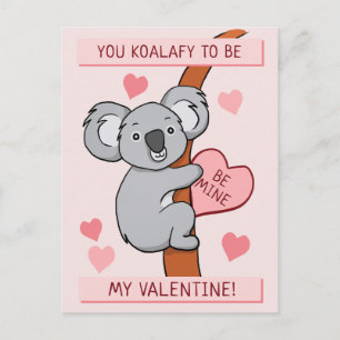 Postal Cute Koala-ty Valentine