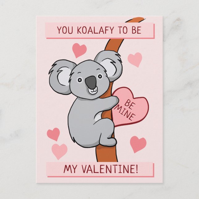 Postal Cute Koala-ty Valentine (Anverso)