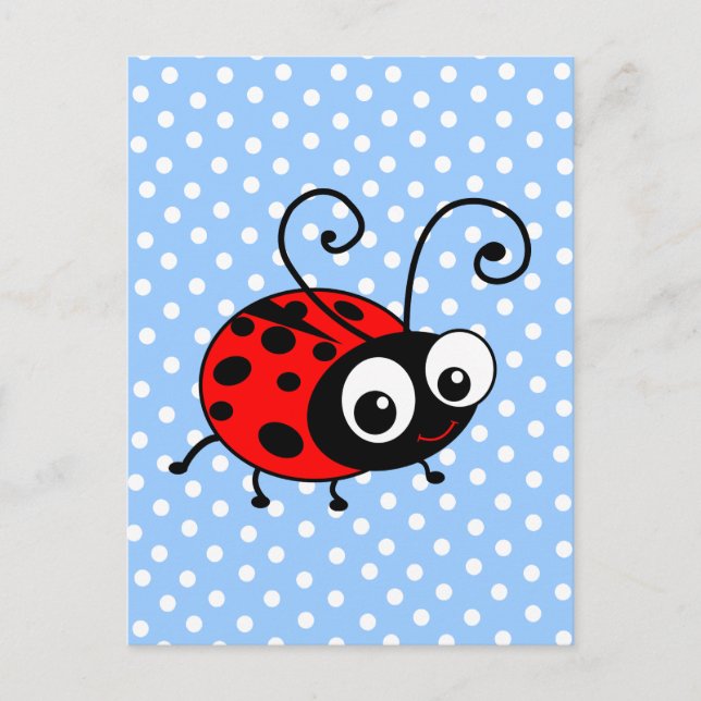 Postal Cute Ladybug (Anverso)