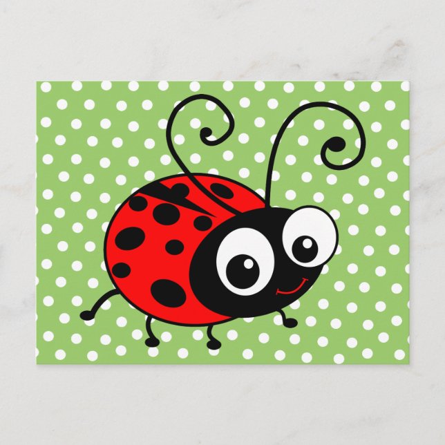 Postal Cute Ladybug (Anverso)