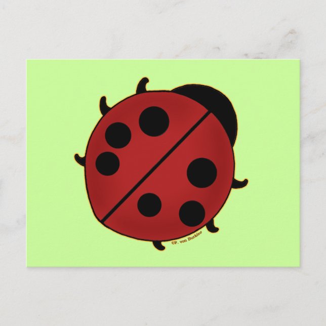 Postal Cute Ladybug (Anverso)