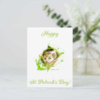 Postal Cute Leprechaun St. Patrick's Day 