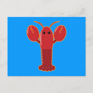 Postal Cute Lobster
