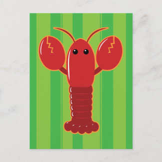 Postal Cute Lobster