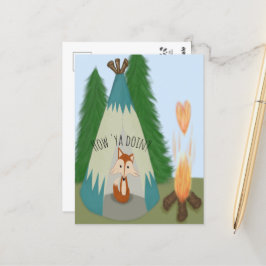 Postal Cute Lone Fox