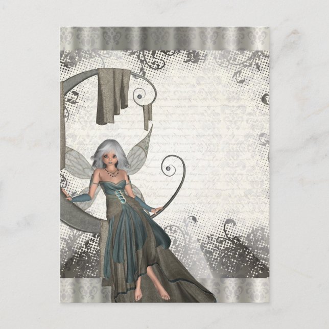 Postal Cute manga fairy (Anverso)