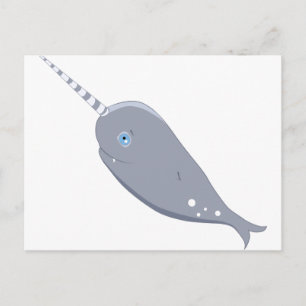 Postal Cute Narwhal