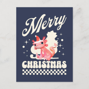 Postal Cute Navidad Axolotl Feliz Navidad