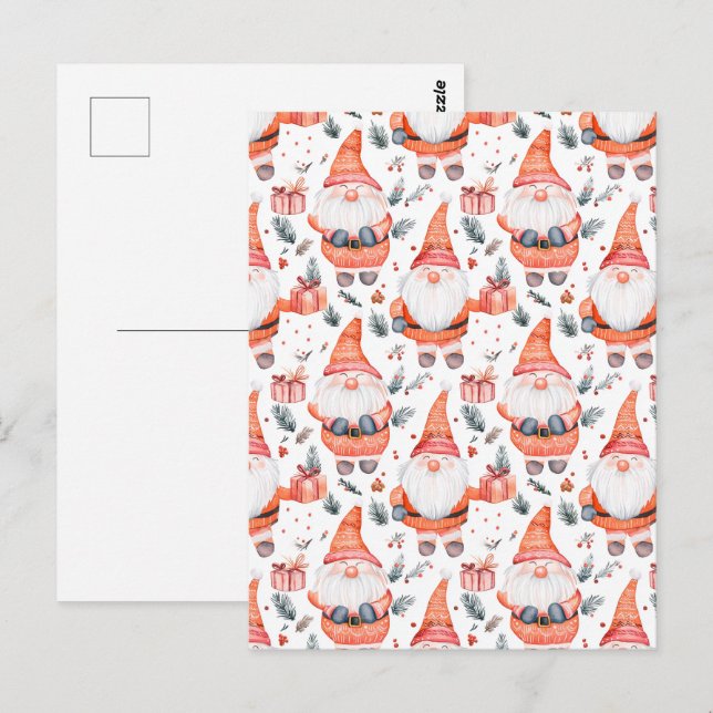 Postal Cute Navidades Santa Claus (Anverso / Reverso)