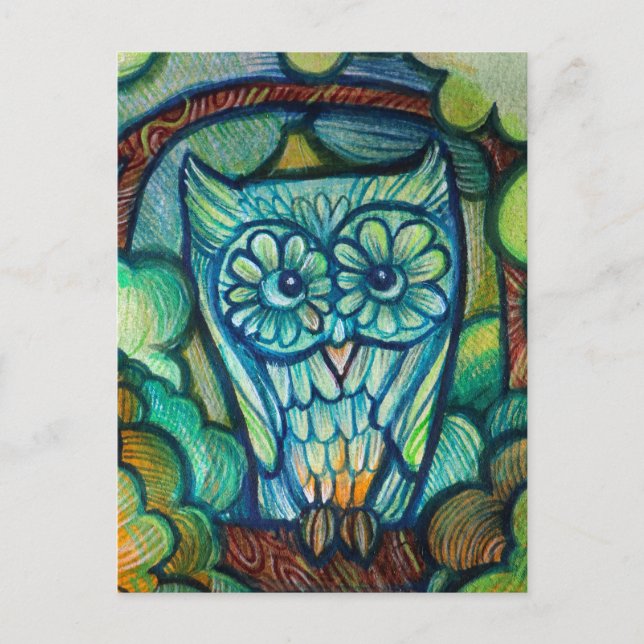 Postal Cute Owl                                           (Anverso)