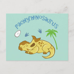 Postal Cute Pachyrhinosaurus