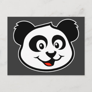 Postal Cute Panda Face