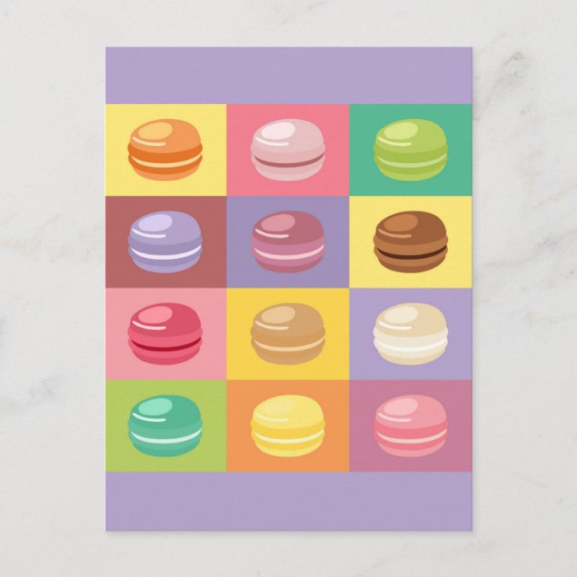 Postal Cute Pastel Macaron Pop Art (Anverso)