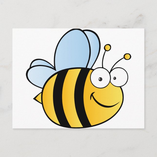 Postal Cute Personalizado Bee (Anverso)
