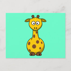 Postal Cute Personalizado Giraffe