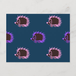 Postal Cute Personalizado Hedgehogs