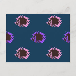 Postal Cute Personalizado Hedgehogs