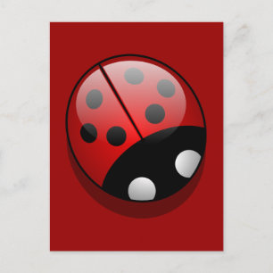 Postal Cute Personalizado Ladybug