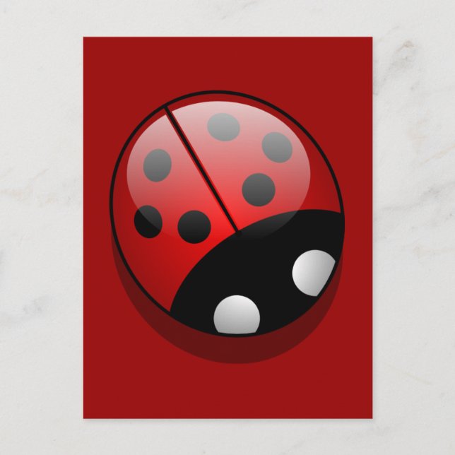 Postal Cute Personalizado Ladybug (Anverso)