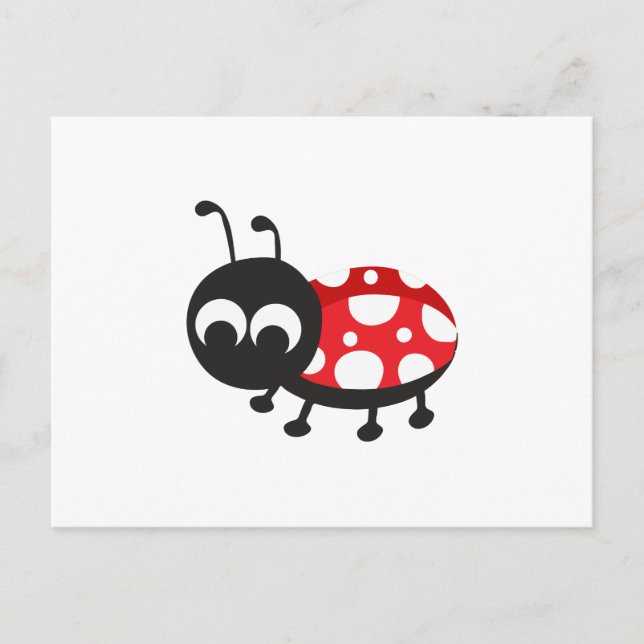Postal Cute Personalizado Ladybug (Anverso)