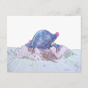Postal Cute Personalizado Mole y Molehill
