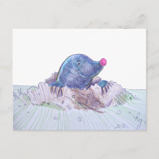 Postal Cute Personalizado Mole y Molehill