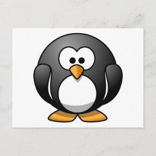 Postal Cute Personalizado Penguin