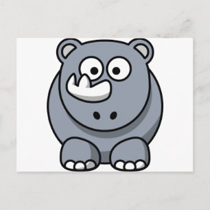 Postal Cute Personalizado Rhino