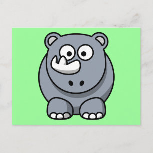 Postal Cute Personalizado Rhino