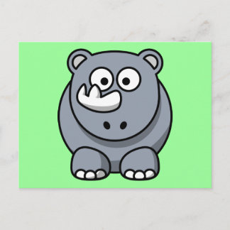 Postal Cute Personalizado Rhino