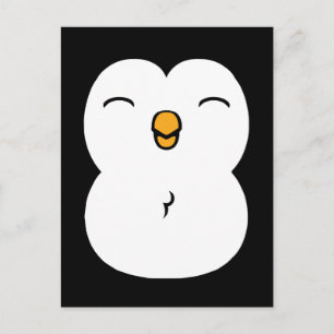Postal Cute pingüino