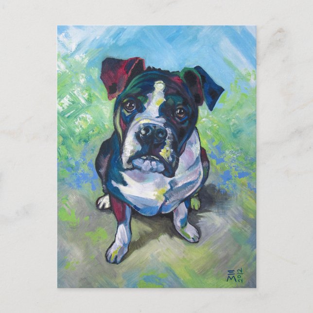 Postal Cute Pintado De Toro (Anverso)