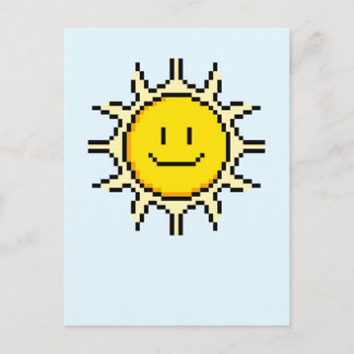 Postal Cute Pixel Sun
