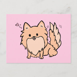 Postal Cute Pom Blank