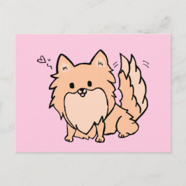 Postal Cute Pom Blank