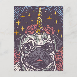 Postal Cute Pug
