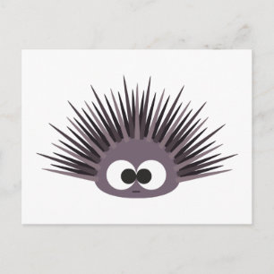 Postal Cute Purple Sea Urchin