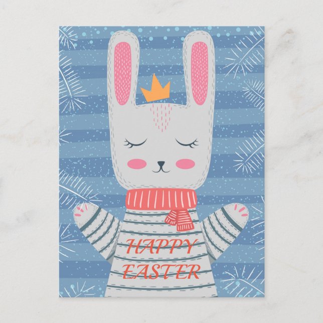 Postal Cute Rabbit Art (Anverso)