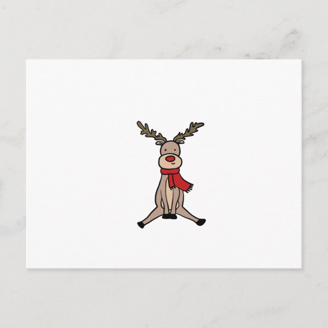 Postal CUTE REINDEER, Rudolph (Anverso)