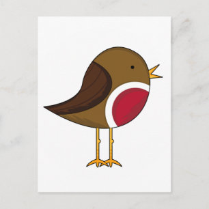 Postal Cute Robin Postcard